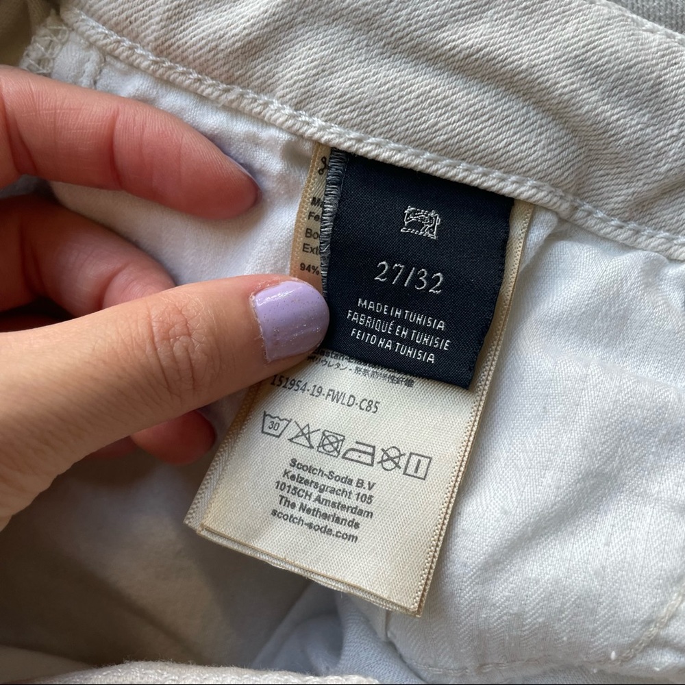 Scotch & Soda X Popeye / Brutus White Slim Boyfri… - image 7